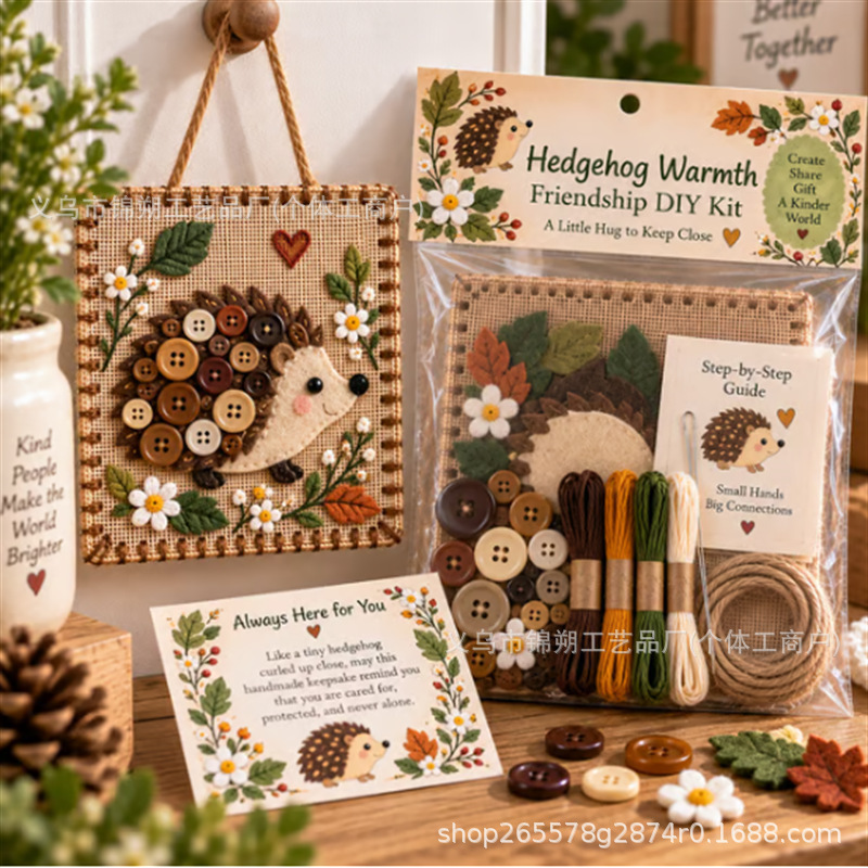 Art Craft Kit - Leuke draagbare DIY knoopvriendschapsset, trendy handgemaakte