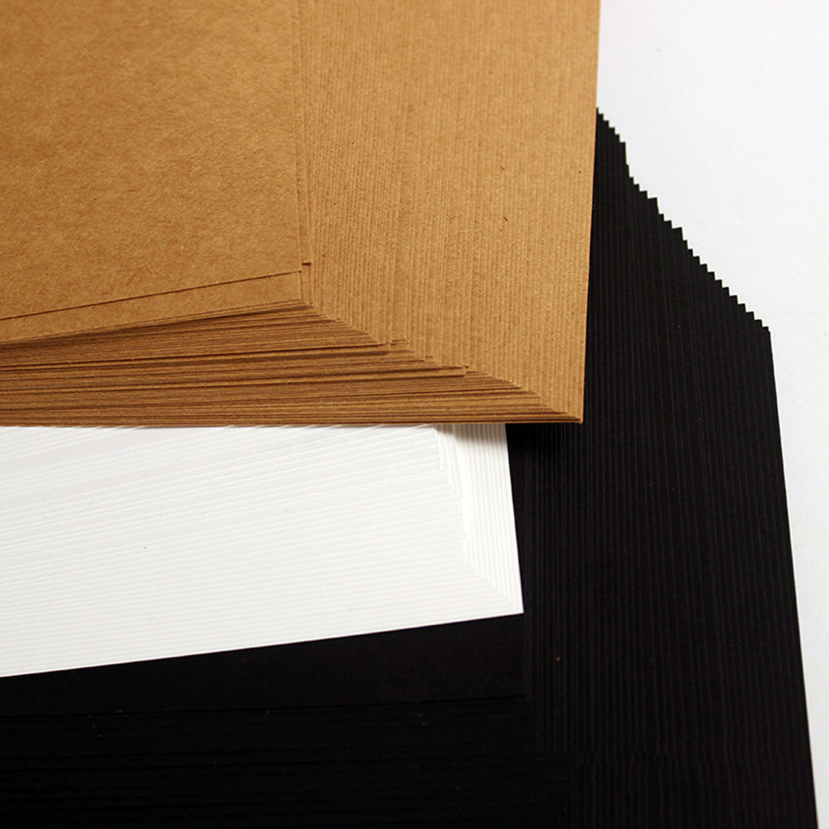 Art Craft Cardboard - 50 stuks A4 zwart kartonpapier, 250