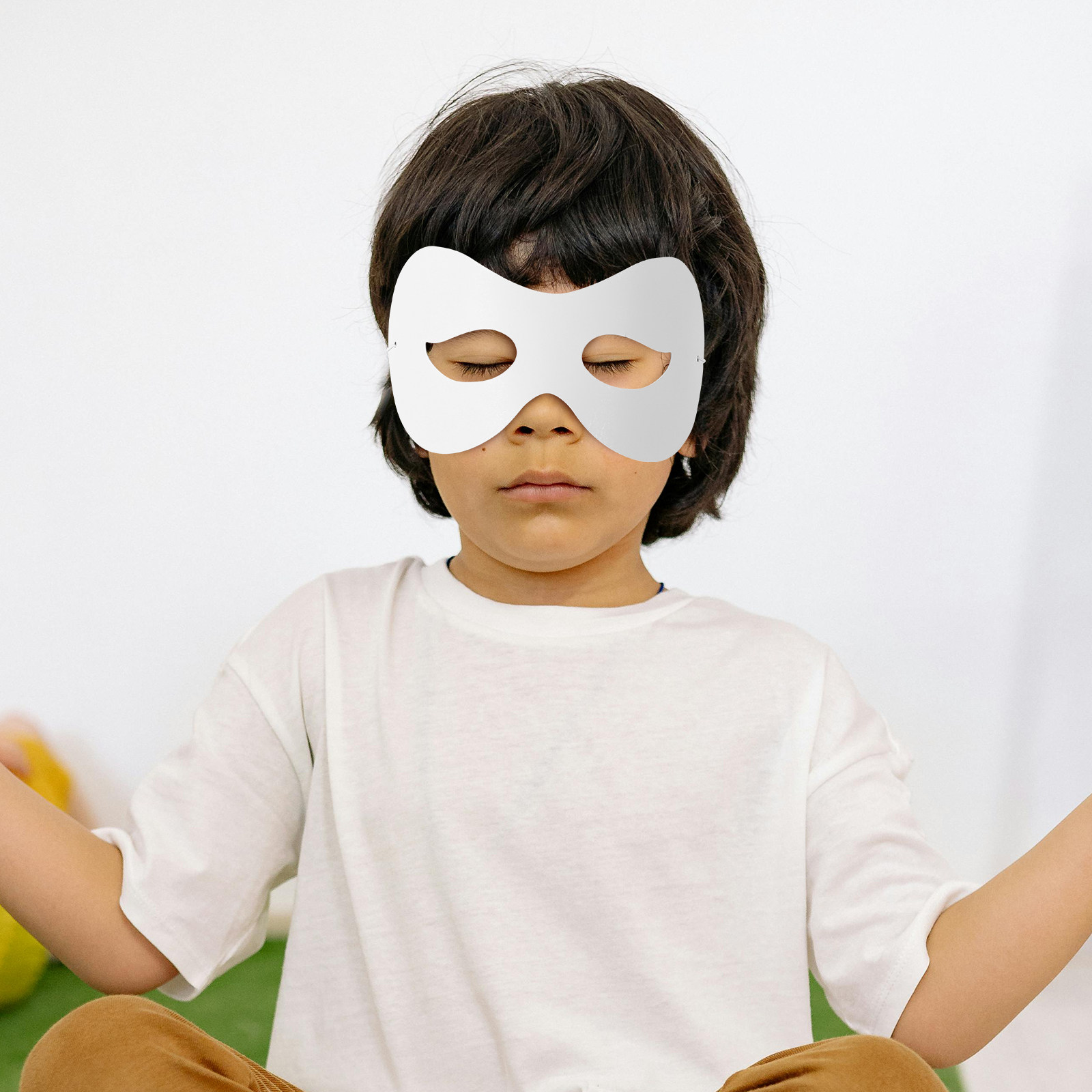 Art Craft With Paper - 40 stuks kindermaskers voor graffiti, blanco,