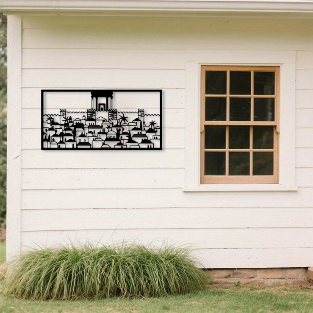 Art & Craft Paper For Kids - CIFBUY Metalen wandkunst Jeruzalem muurschildering standbeeld