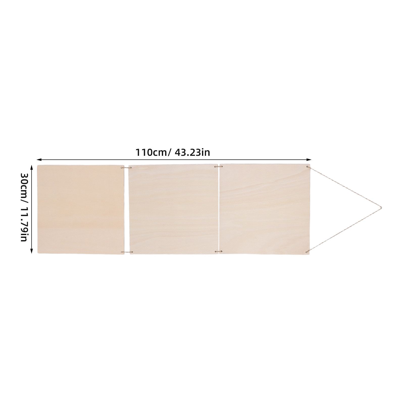 Onbewerkte houten hangborden,  - Art And Craft For Nursery recensie en prijs