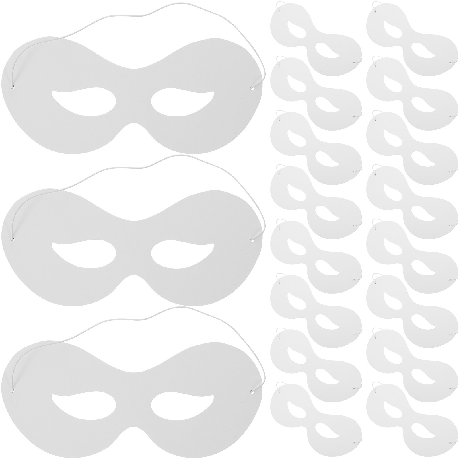 40 stuks blanco maskers voor k - Art Craft With Paper recensie en prijs