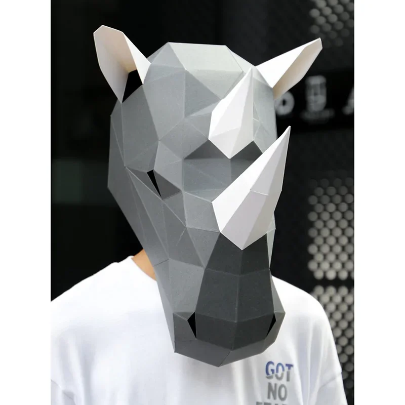 Neushoorn Volwassen Hoofdmaske - Art Craft Cardboard recensie en prijs