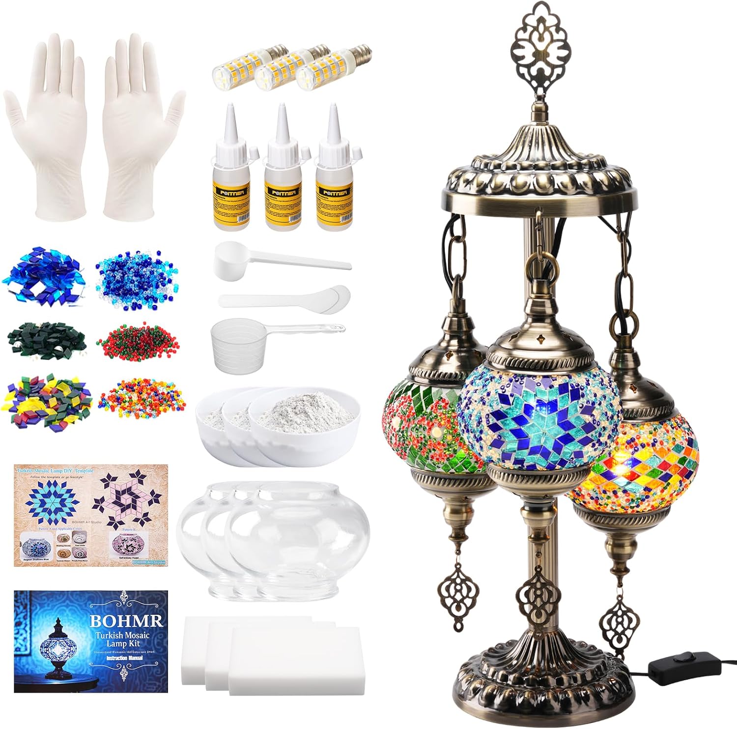 DIY 3-delige Turkse mozaïeklam - Art Craft Kit recensie en prijs