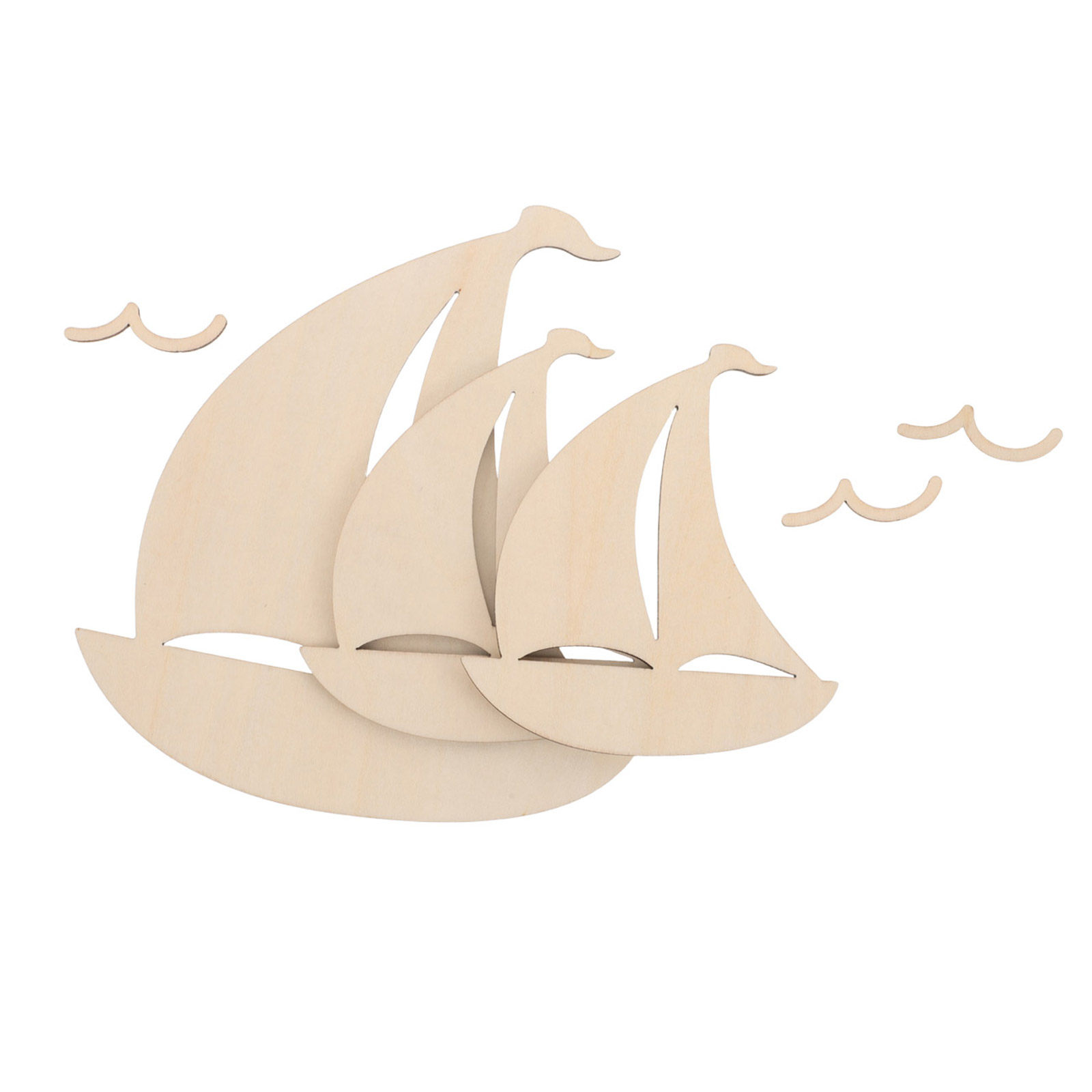 6 stuks houten zeilbootvormige - Art And Craft For Nursery recensie en prijs