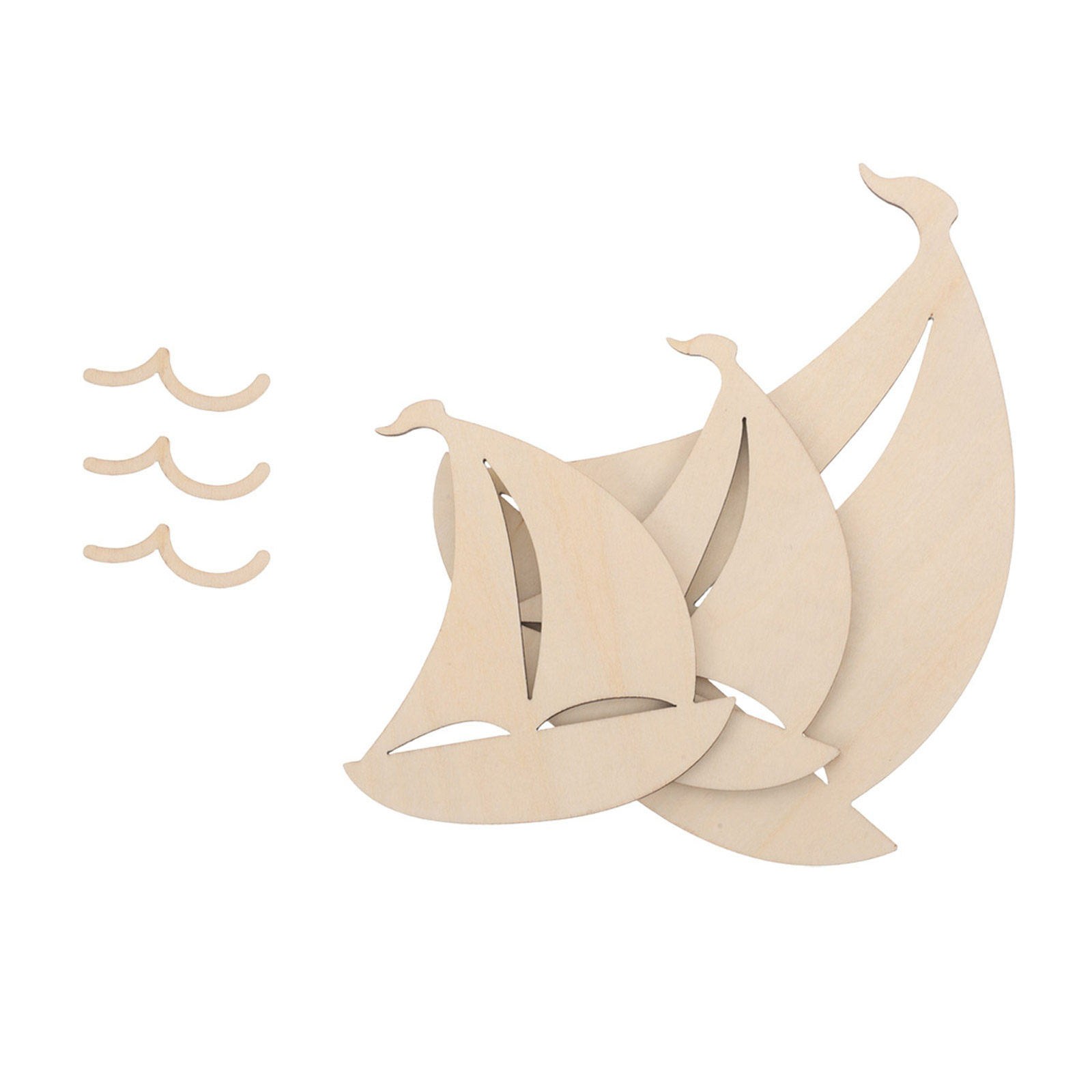 6 stuks houten zeilbootvormige - Art And Craft For Nursery recensie en prijs