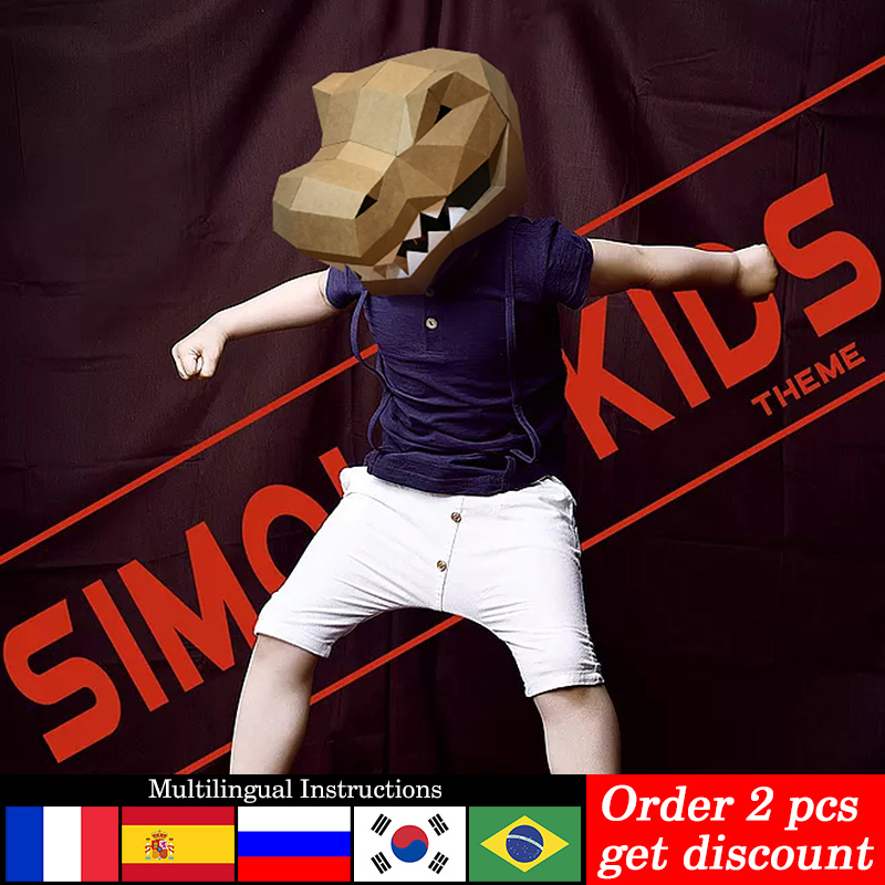 Tyrannosaurus Rex Dier Masker  - Art Craft Cardboard recensie en prijs