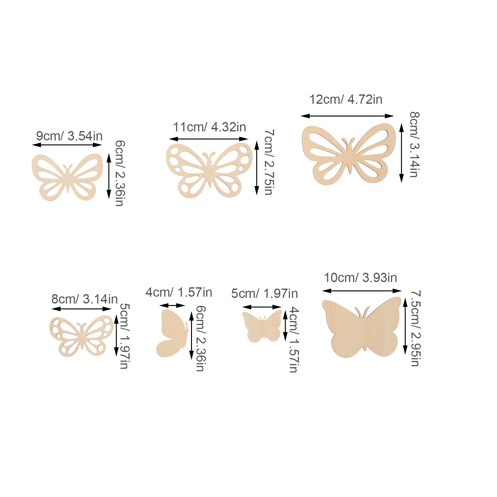16 stuks onafgewerkte houten v - Art And Craft For Nursery recensie en prijs